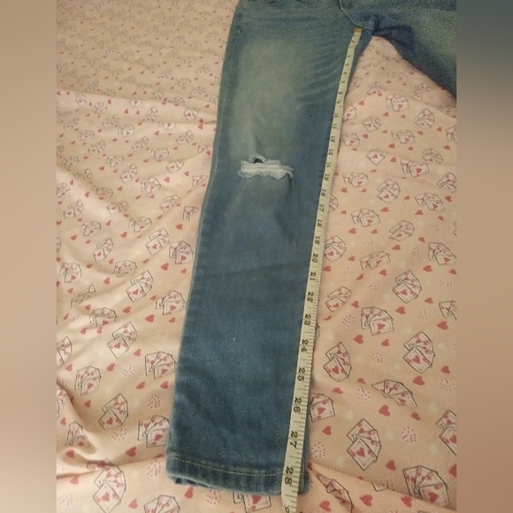Arizona Women's Distressed Skinny Light Blue Jeans Size 5 Pre-owned - Picture 10 of 12
